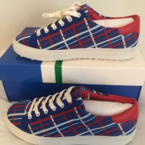 TORY BURCH Knit Jacquard Golf Shoe Woman Size 8.5